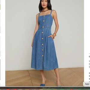 L'Agence Esmeralda Chambray Dress Size 4
